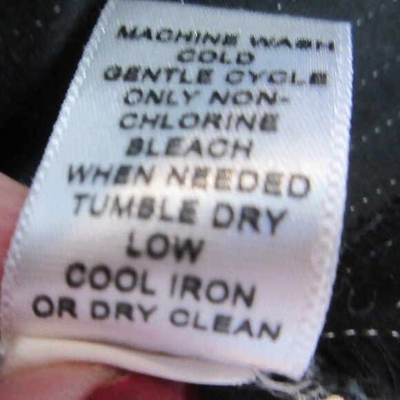 Parallel Jet Black w White Piping Mini Skirt, 1-front pocket, size 6 - Picture 7 of 12